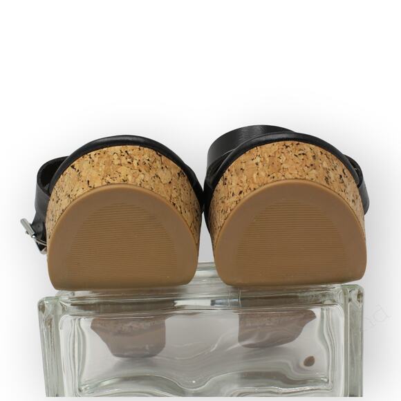 8.5Wide LaneBryant Dream Cloud Cross-Front Platform Sandal Block Heel Cork - Picture 6 of 8